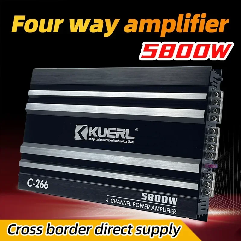 Manufacturer Wholesale Four-channel Car Power Amplifier C-266 Audio Modification 4 * 50W Four-way Car Power Amplifier