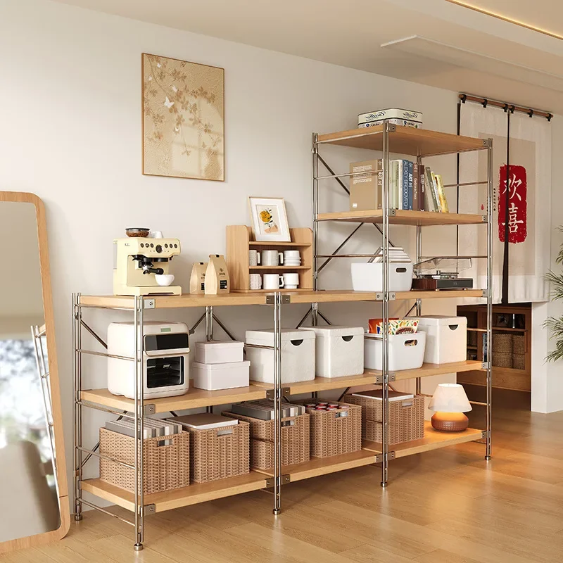 Japanese Shelf for Kitchen for Balcony Reliable Performance Space Saving Thickened Panel Ergonomic Design Floor Protection