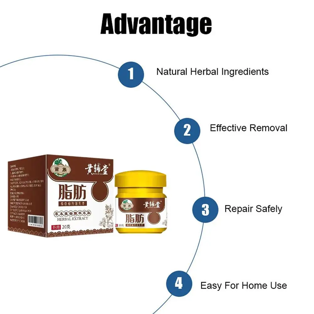 20g Lipoma Remover Treatment Cream Fat Mass Herbal Medicine Plaster Lumps Fibroma Multiple Lipomas Cellulite Body Health Care