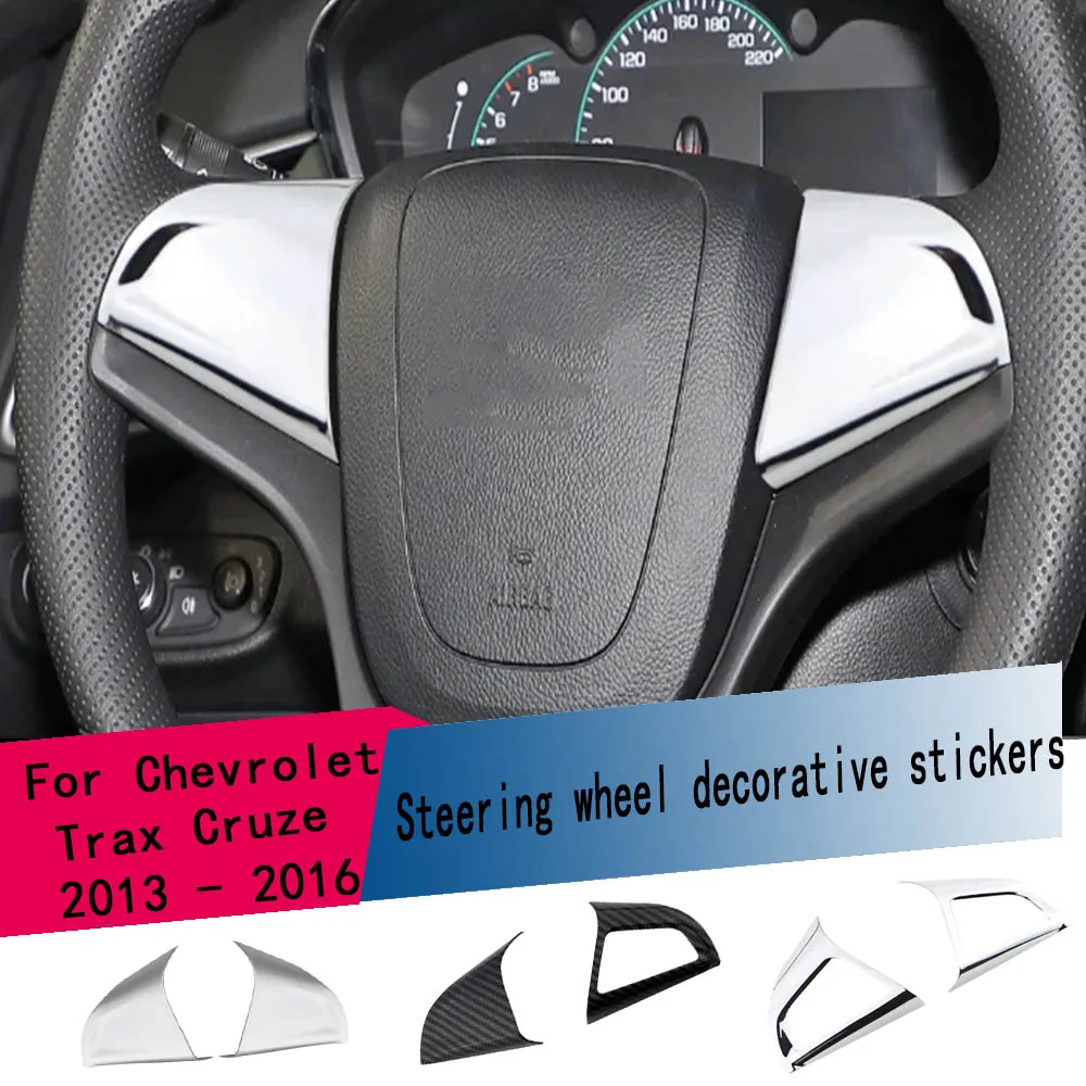

Automotive steering wheel panel decorative cover decorative molded sticker for Chevrolet Trax Cruze 2013 2014 2015 2016