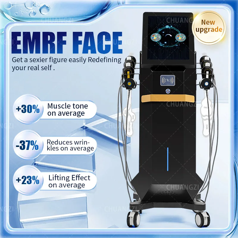 Professional Emrf Face Facial Electrostimulation Ems RF Face Lifting Machine PEFACE Sculpt Face Pads Massager Device