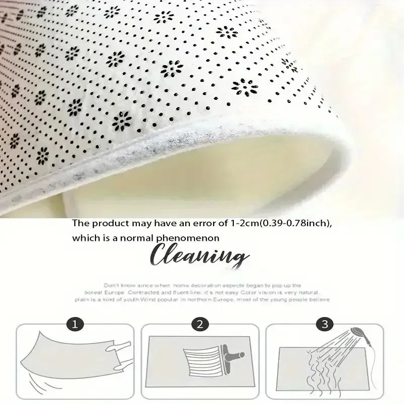 Vintage Ornament Design Entrance Mat Eco-Friendly PVC Surface Stain Resistant Easy Wipe Clean view 6