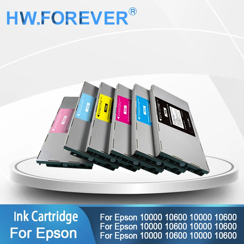 

T499-T504 Совместимый картридж с пигментными чернилами с чип-красителем для принтеров Epson Stylus PRO 10000 10600 T500 T501 T502 T503