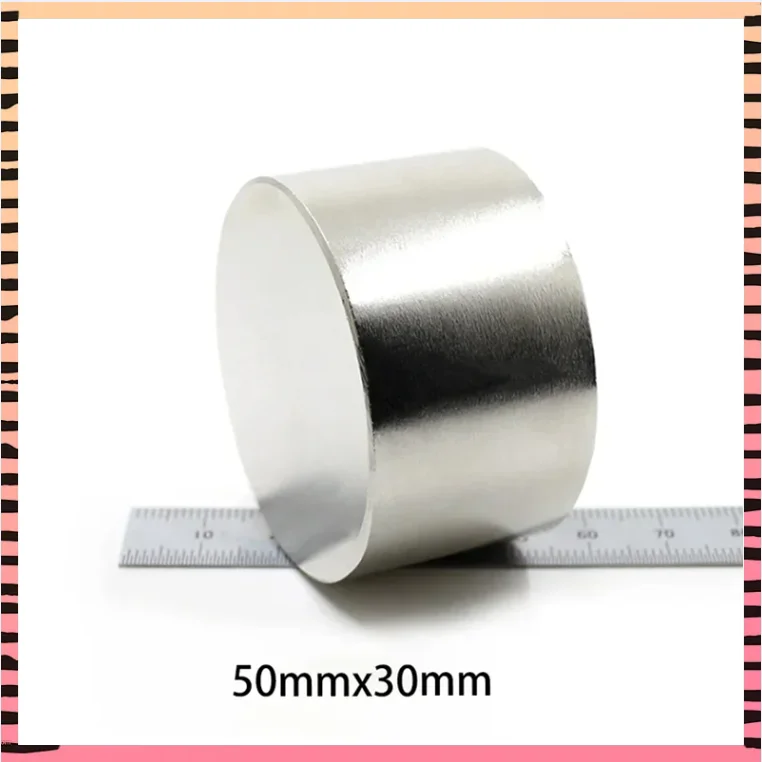 

50x30mm Super Powerful Strong Magnetic NdFeB Permanent Neodymium Magnets disc 50x30 mm N35 Big Round Magnet 50*30 mm