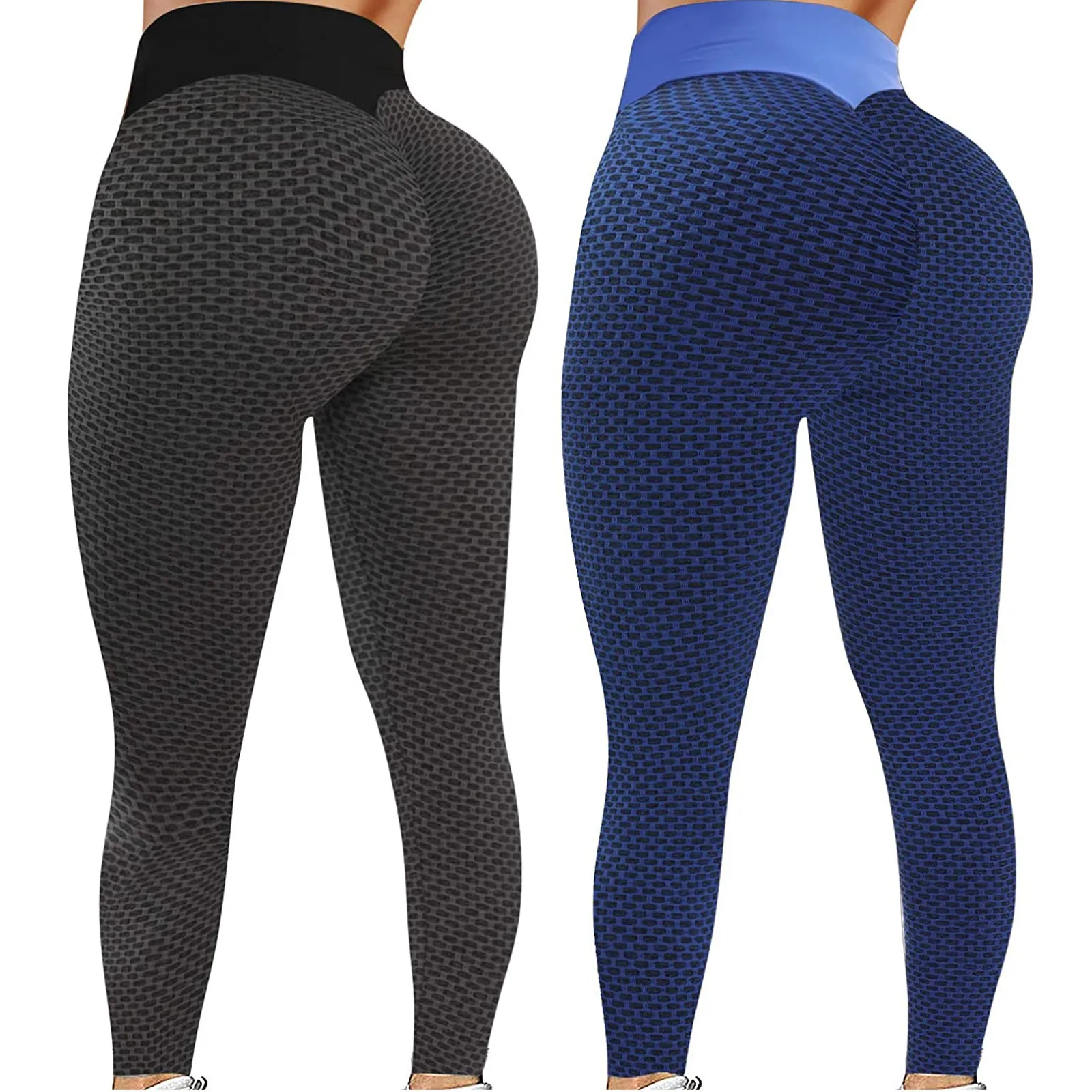 Damskie legginsy legginsy do biegania Bubble-Butt spodnie do ćwiczeń wysokiej talii szybkoschnące solidne sportowe spodnie do jogi na siłownię Slim Push-Up