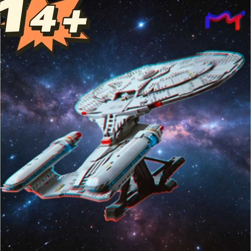 Hot Seals 2026 New 3600pcs Trek Enterprise Super Great Ultimate Spacecraft Display Building Blocks Bricks Toy For Adults Gifts