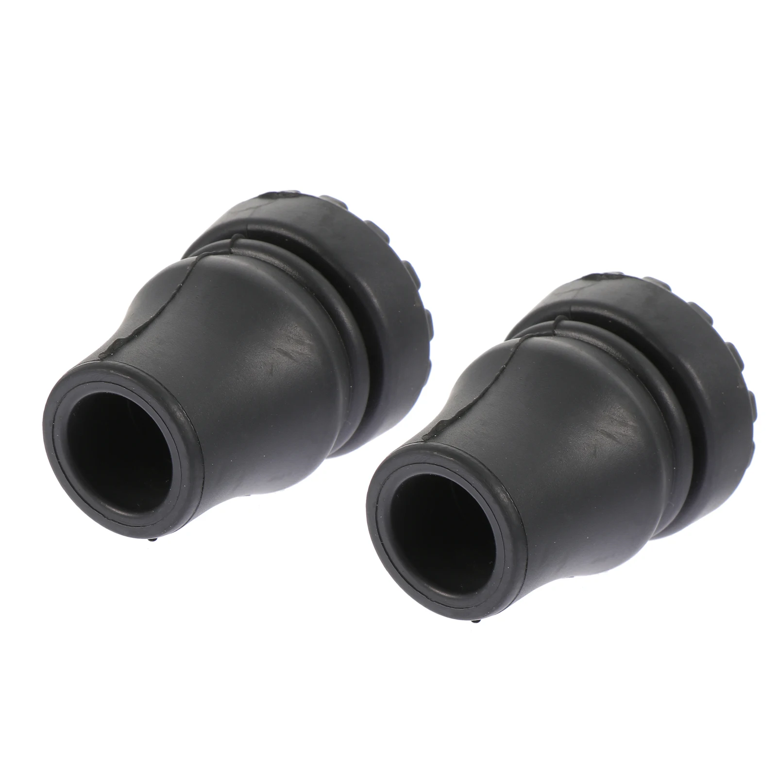 

2Pcs Anti-slip Rubber Foot Pads for Trekking Pole Tips Protectors Durable Shockproof Crutch Cover Hiking Walking Stick Camping