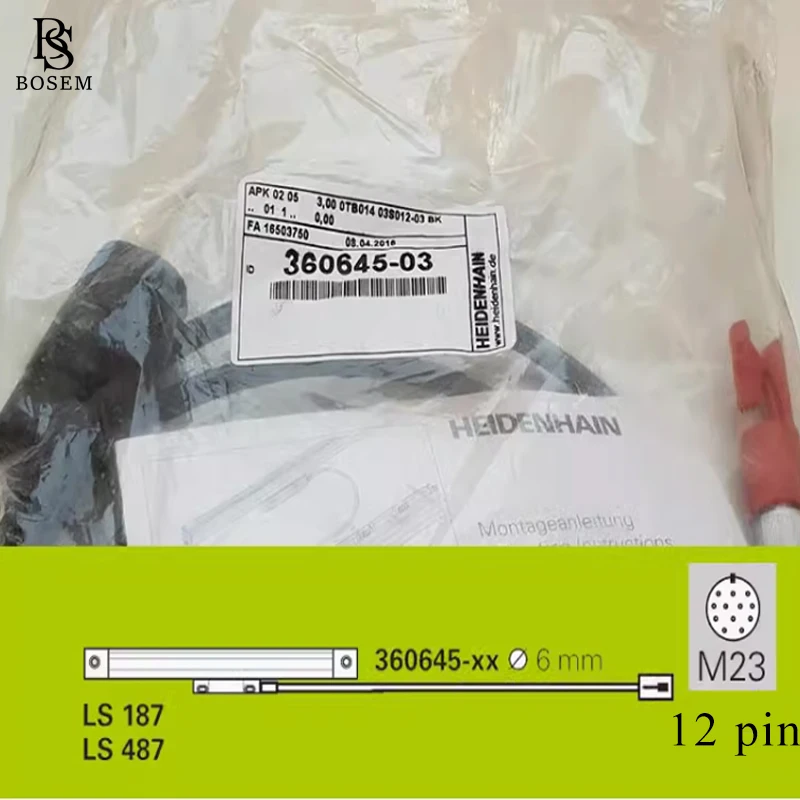 

LS187 LS487 Communication Cable 360645-03 360645-06 360645-09 New