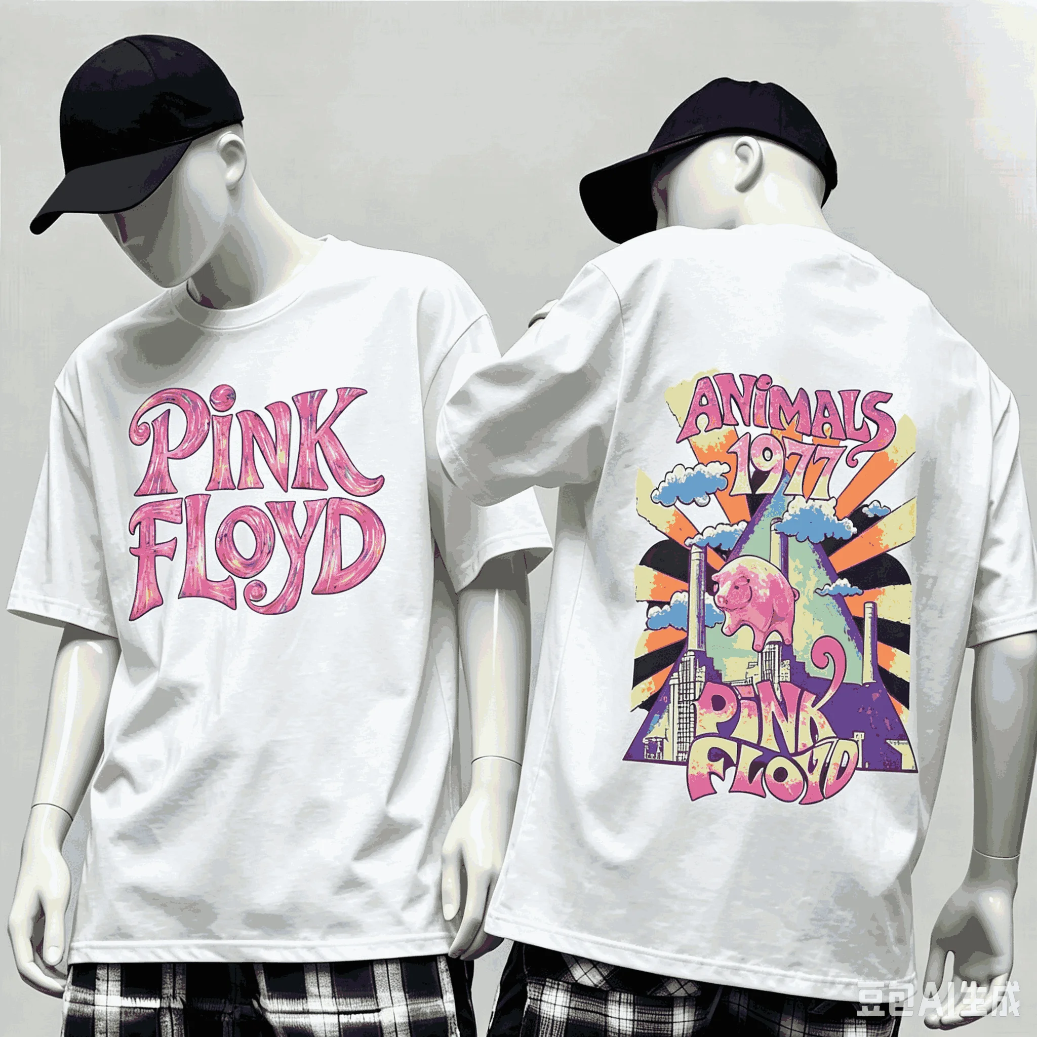 Pink Floyd Oversized Unisex Printed Cotton Neutral O-Neck Short Sleeve Men's and Women's Fashion Hip Hop T-shirt Fan Gift soft