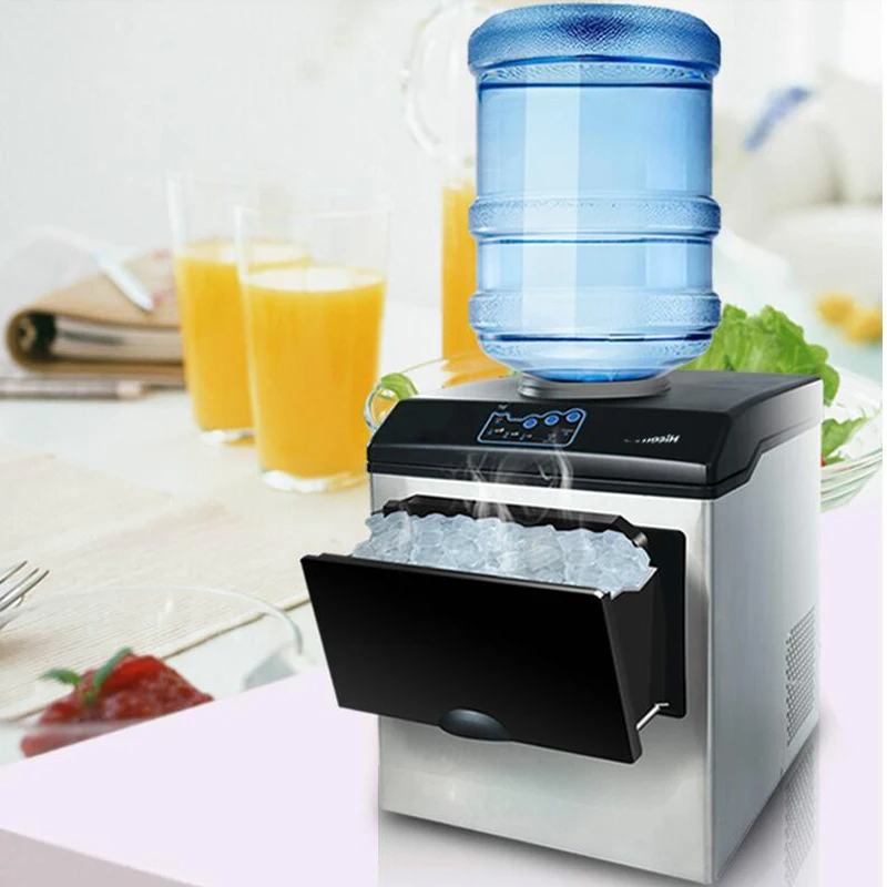 Countertop Ice Maker Machine With Handle, 26 lbs/24H, 24 Cubes in 10 Mins, Auto-Cleaning Portable Ice Maker