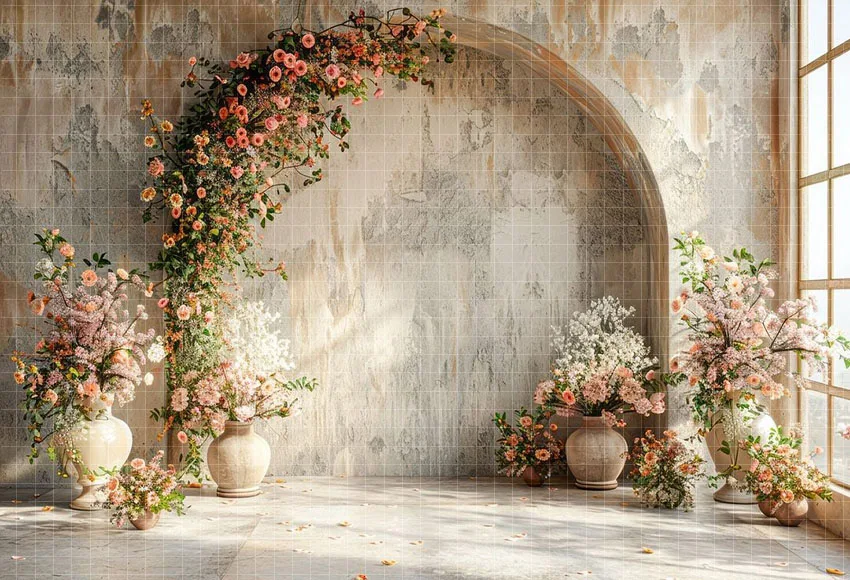 Mehofond Photography Background Boho Floral Arch Texture Adult Birthday Wedding Maternity Portrait Decor Backdrop Photo Studio