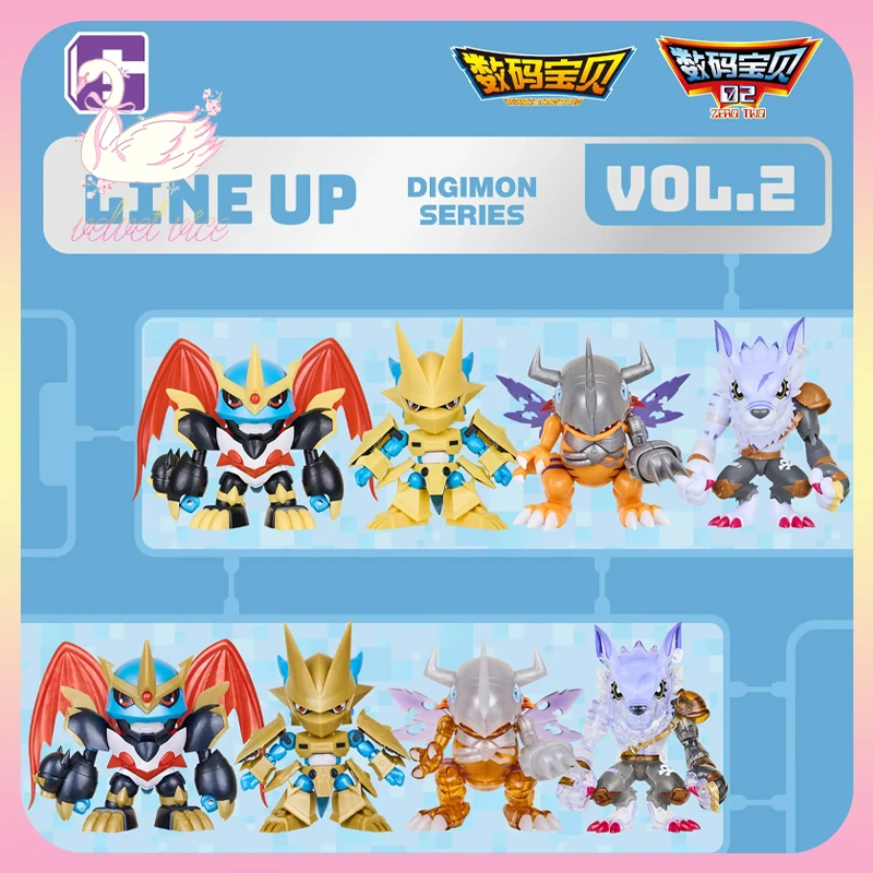 

Original NAMCO PLABAKO Digimon Series Vol.2 Assemble Figures Blind Box Metalgreymon Anime Peripheral Collection Toys Boy Gifts