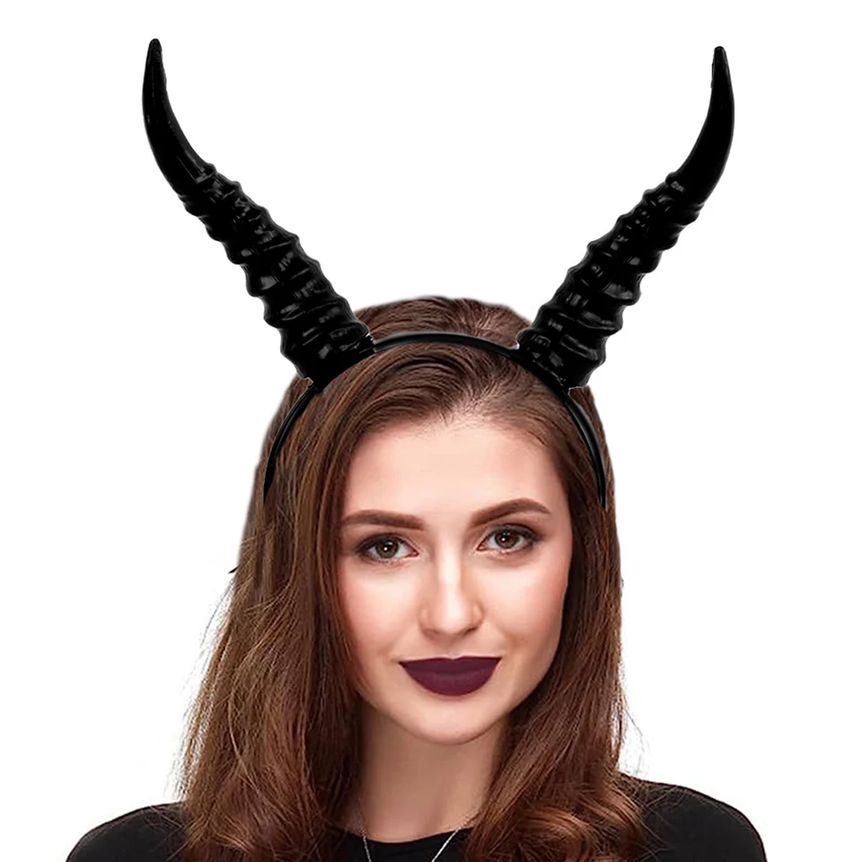 Antelope and Sheep Horns Headband for Cosplay and Costume Fit for Adults Amazon.com: Qhome Gothic Antelope Sheep Horn Hoop Headband  main image 4
