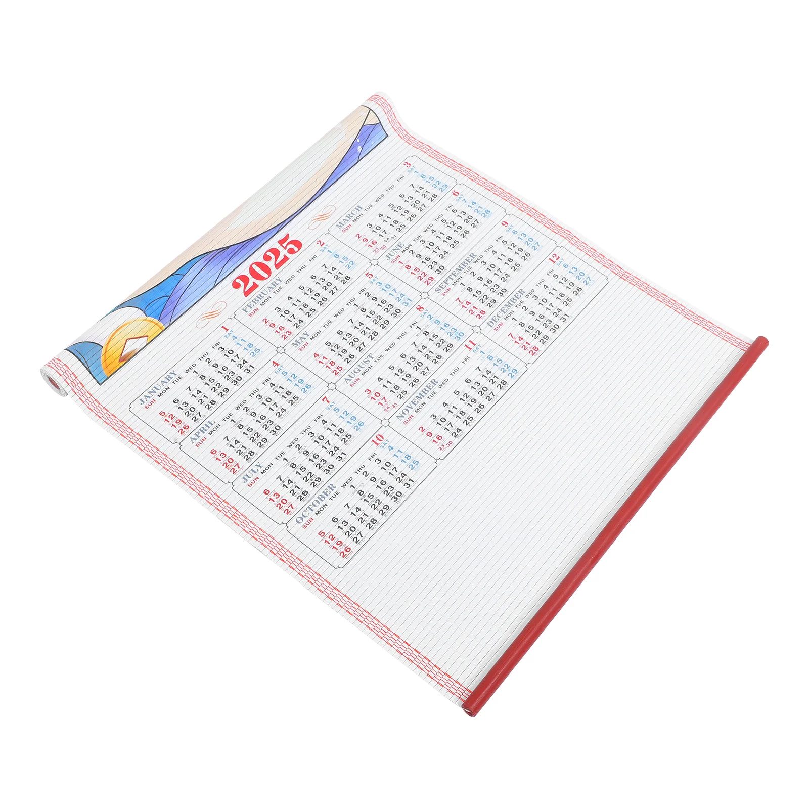 

Hanging Scroll Calendar Large Paper Annual Wall Chinese Monthly Aesthetic Household Mother