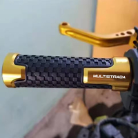 For Ducati Multistrada 950 1100 1200 1260 1200S 1260S V4 V2 Motorcycle CNC&Rubber Handle Grips Protector 7/8\