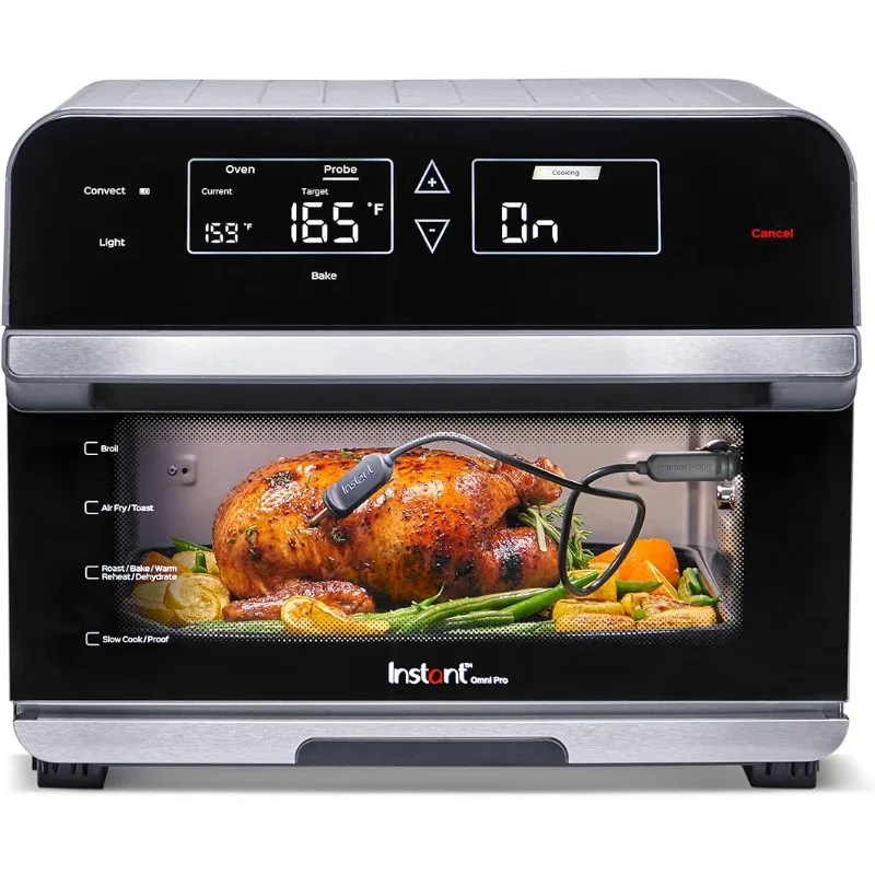 

19 QT/18L Air Fryer Toaster Oven Combo, From the Makers of Instant Pot, 14-in-1 Functions, Fits a 12" Pizza, 6 Slices of Bread