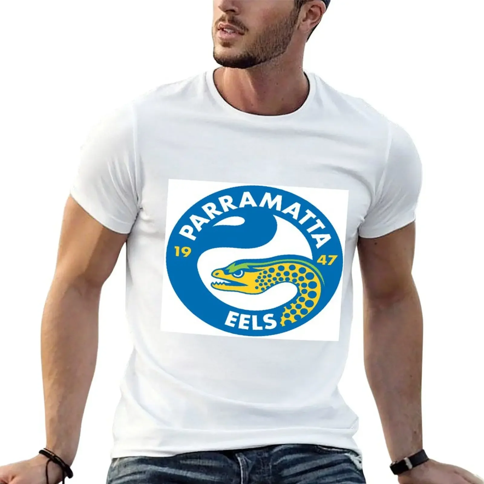 Parramatta Eels T-shirt new edition sweat vintage oversizeds funny t shirts for men