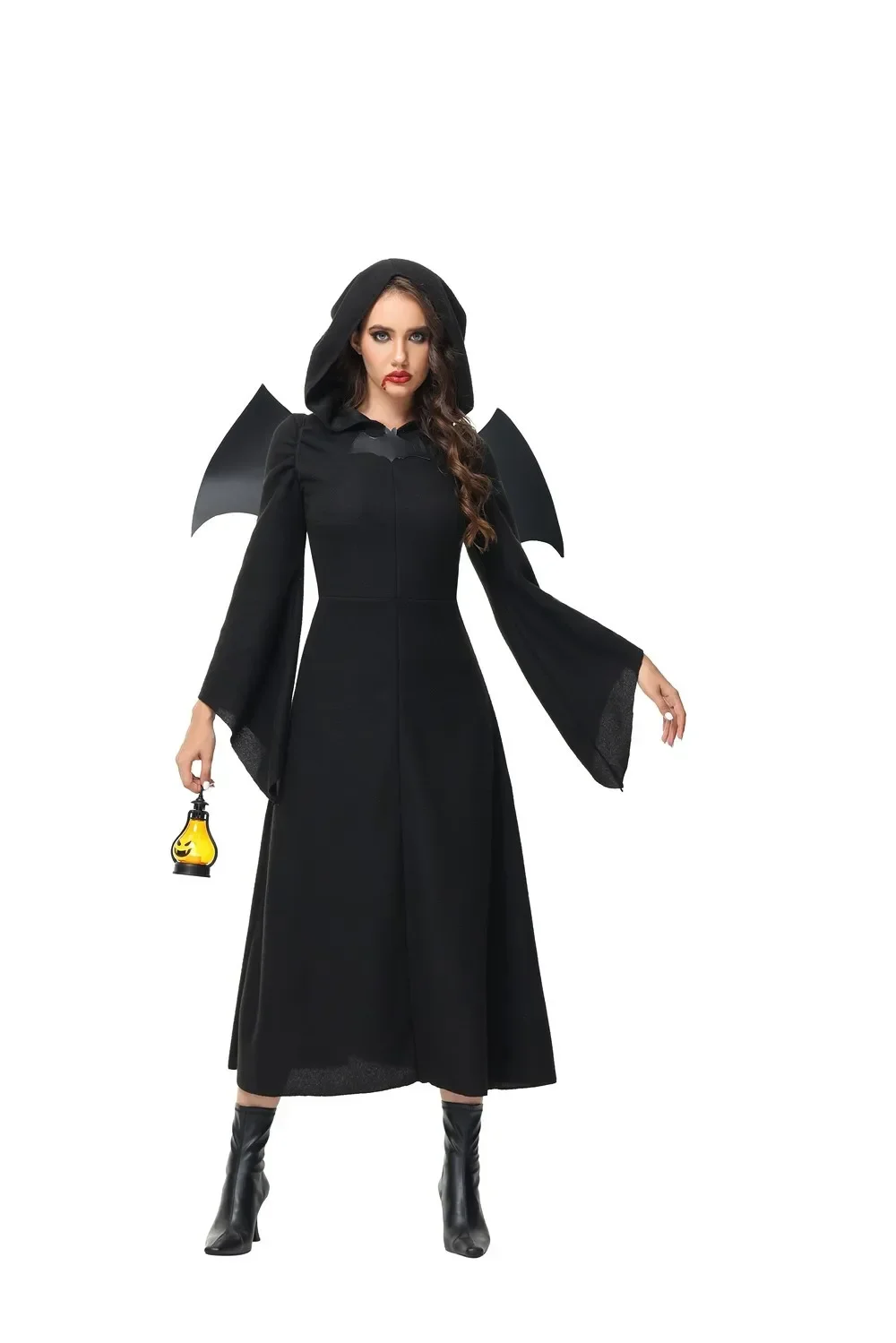 Costume Cosplay Chauve-Souris pour Halloween, Ange Sombre