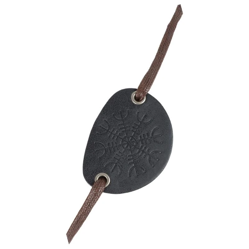 Vintage skórzana maska oka pirat oko okrywa średniowieczne akcesoria csotume dla mężczyzn Halloween Cosplay Larp