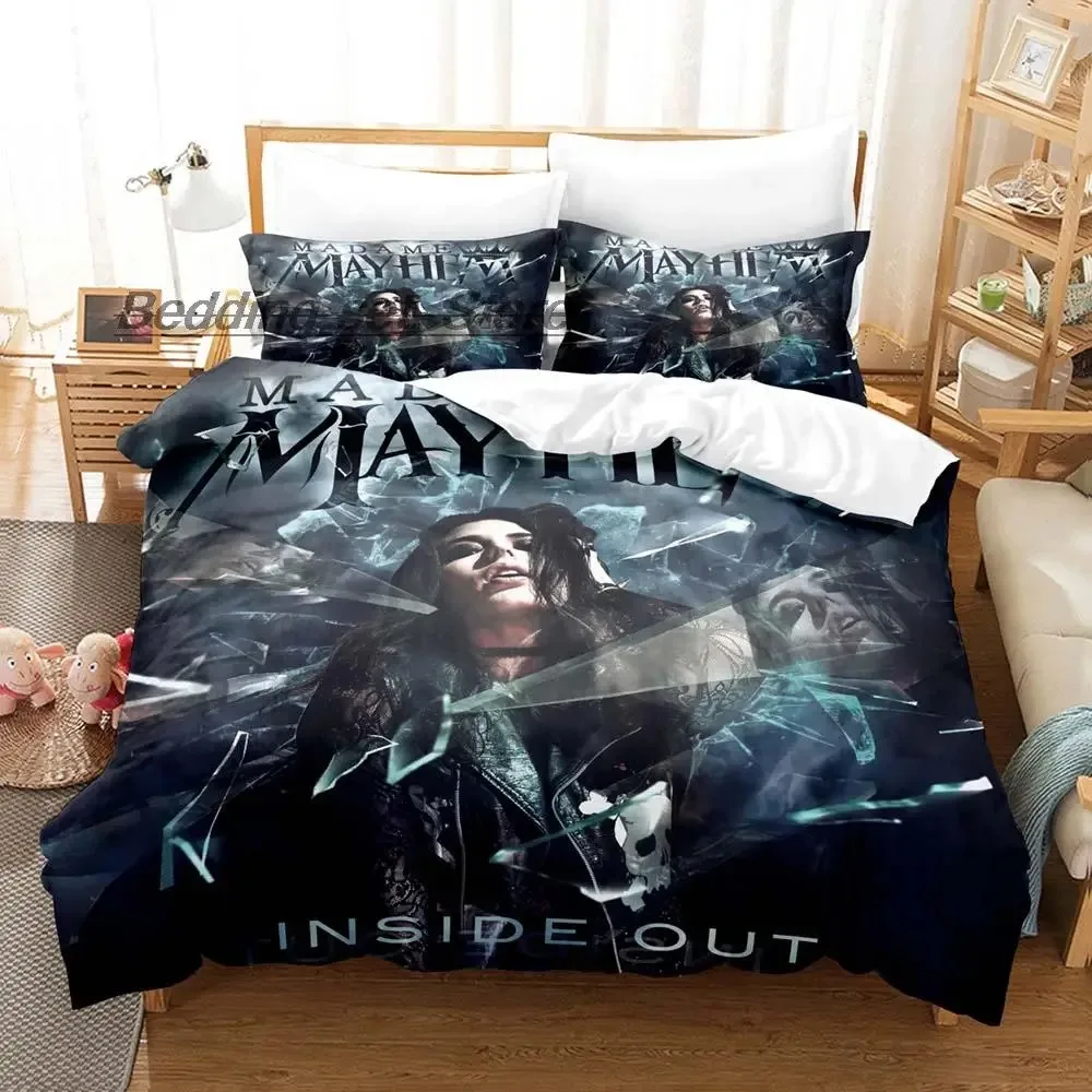 Mayhem Distressed Bedding Set Single Twin Full Queen King Size Bed Set Aldult Kid Bedroom Duvetcover Sets Skeleton Bed Sheet Set