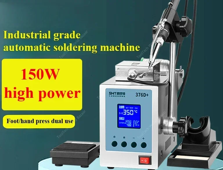 Automatic soldering machine SWT376 foot-operated hand soldering iron high power 150W high frequency welding table