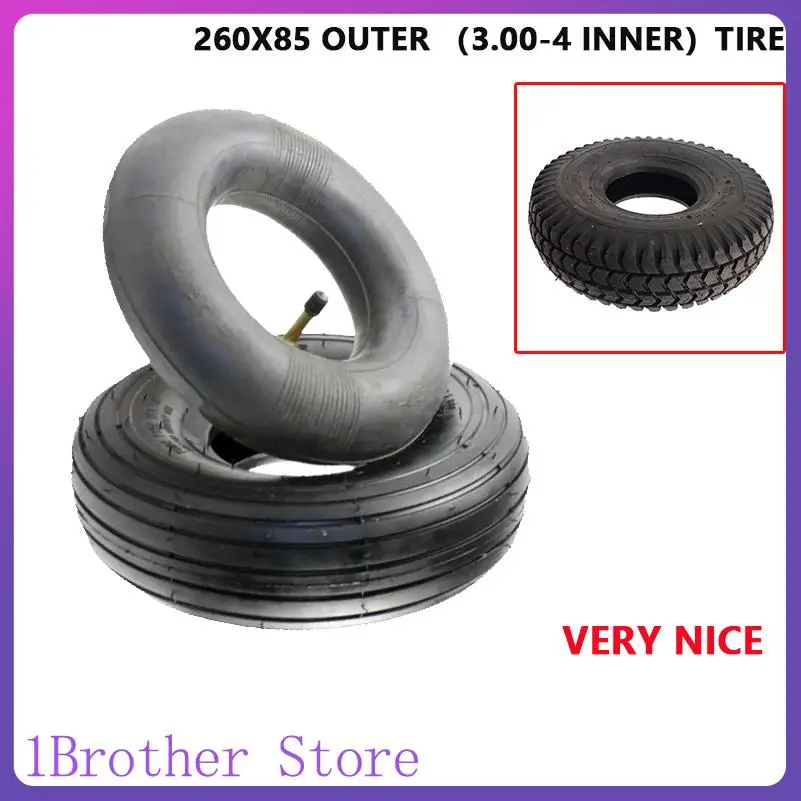 3.00-4 ( 260x85 ) tyres inner tube for Gas scooter bike wheelChair motorcycle 10''Electric Scooter Wheel tires