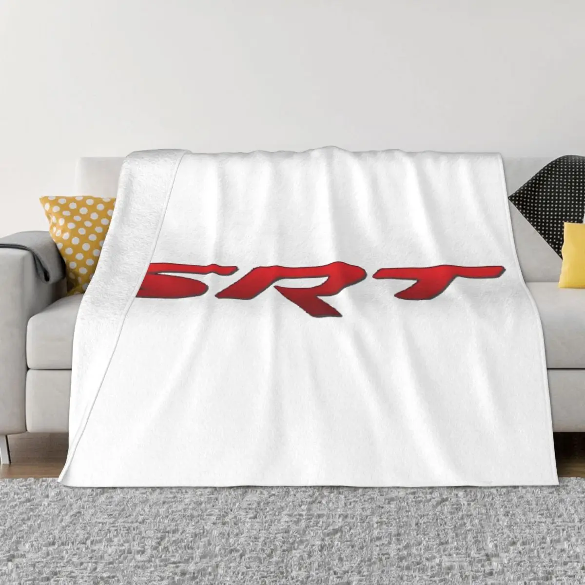 

Dodge Hellcat Srt Logo Blanket Soft Warm Flannel Throw Blanket Bedspread for Bed Living room Picnic Travel Home Sofa