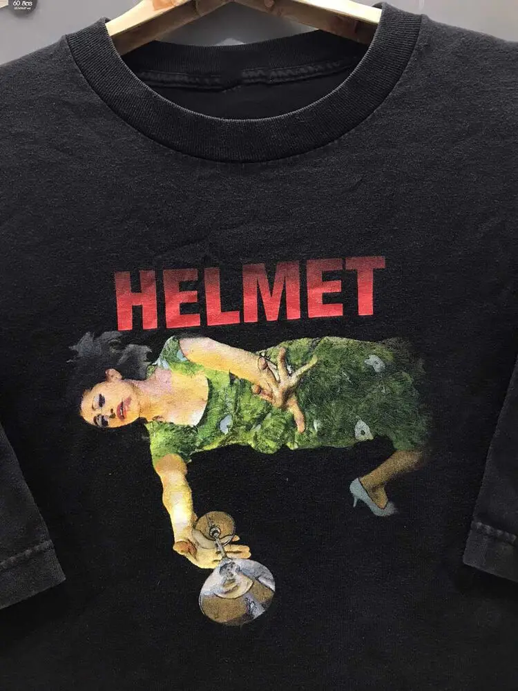 

Vintage Helmet Band T-Shirt For Men Women Tee Size S to 4XL
