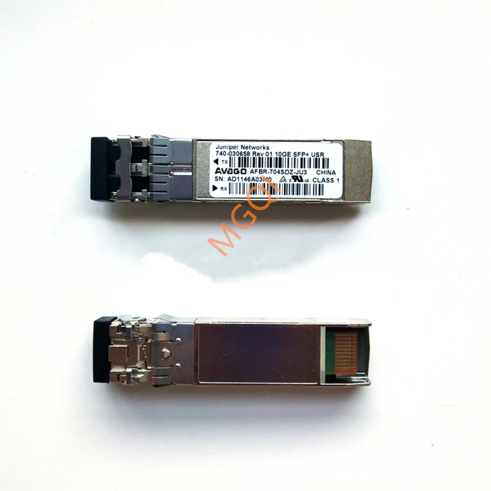 Juniper 10gb fibre adaptateur/740-030658/EX-SFP-10GE-SR/AFBR-704SDZ-JU3/10G déchets + 850nm 100m genévrier Transcsec/10g commutateur optique