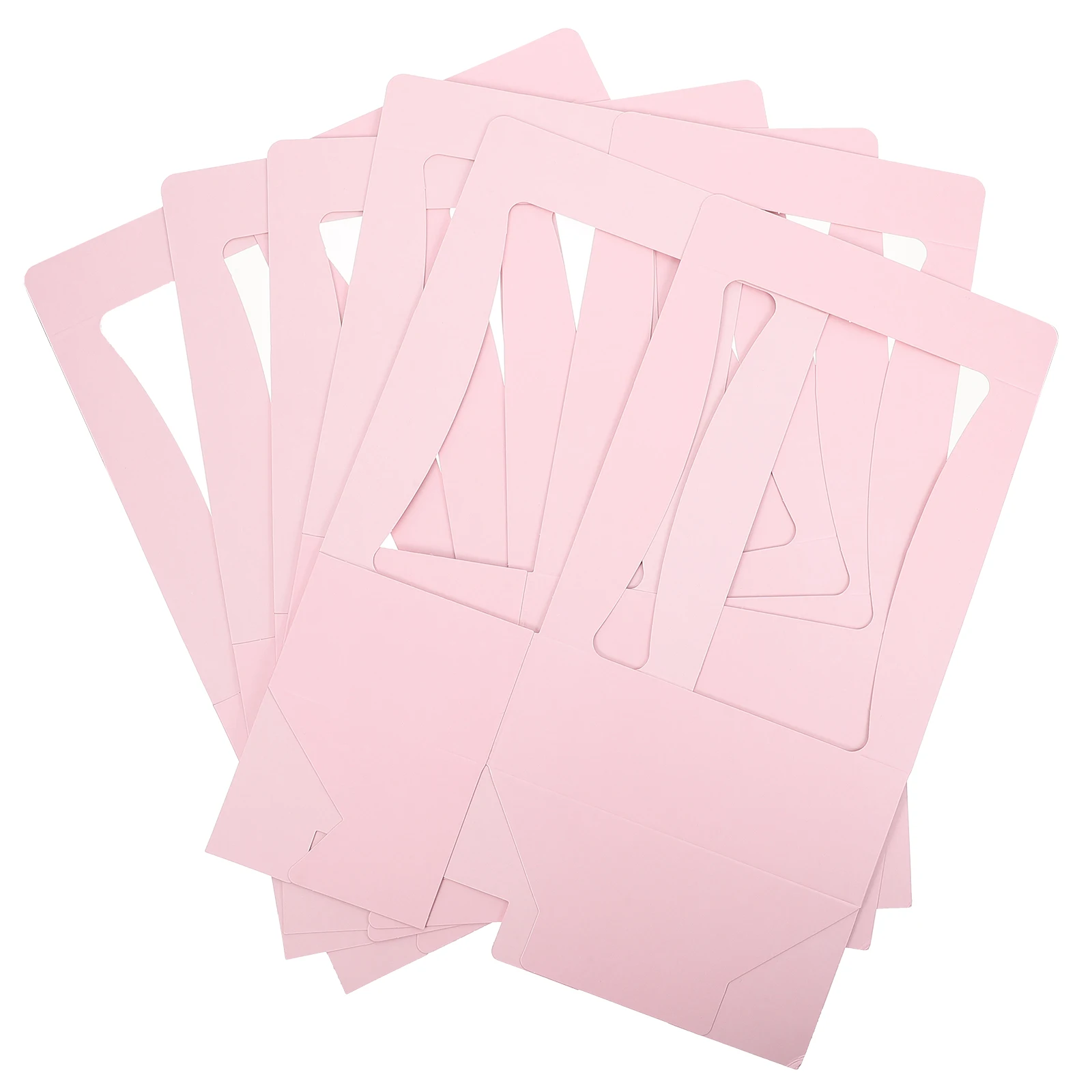 5 قطع من علب الهدايا الورقية الفاخرة القابلة للطي، تصميم إبداعي، باقة زهور طازجة، حاوية تعبئة صديقة للبيئة #6