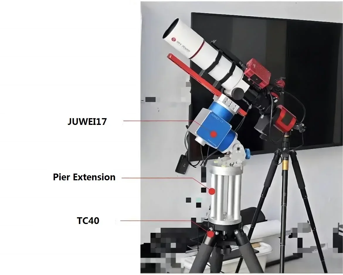 Teleskop astronomiczny Instrument równikowy JUWEI17 AM5 cem40 gem45 Sekcja Ascending TC40 Kolumna przedłużająca