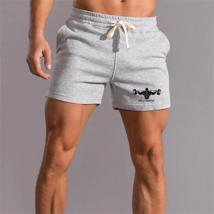 Shorts Gym Shorts Men Outdoor Fashion Summer Men\'s Casual 3 Points Pants WorkoutShort Gym Sweatpants Short Man Exercise Running