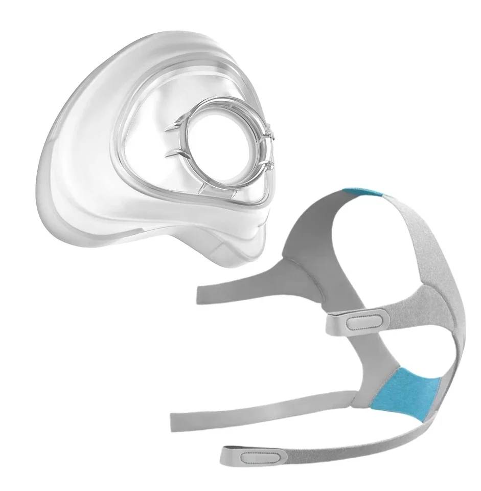 

N20 whole set Nasal Mask & Headgear Sleep Mask Silicone Anti-Snoring Compatible with ResMed AirFit N20 Soft Sealed Extraoral Use