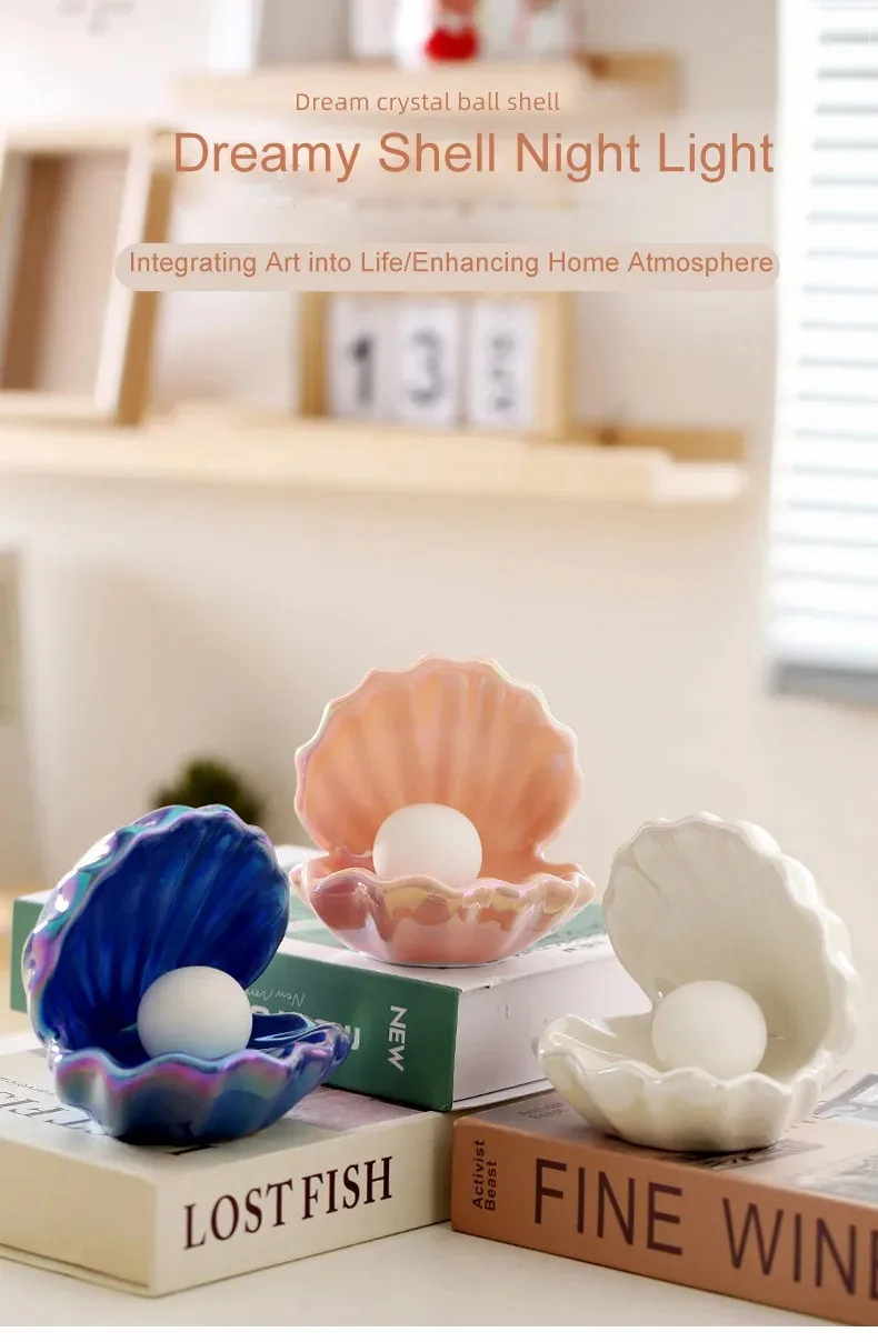 D5 LED ضوء الليل قذيفة مصباح السرير أضواء الليل الزخرفية للمنزل الحضانة قذيفة منضدية مصابيح أضواء النوم غرفة المعيشة