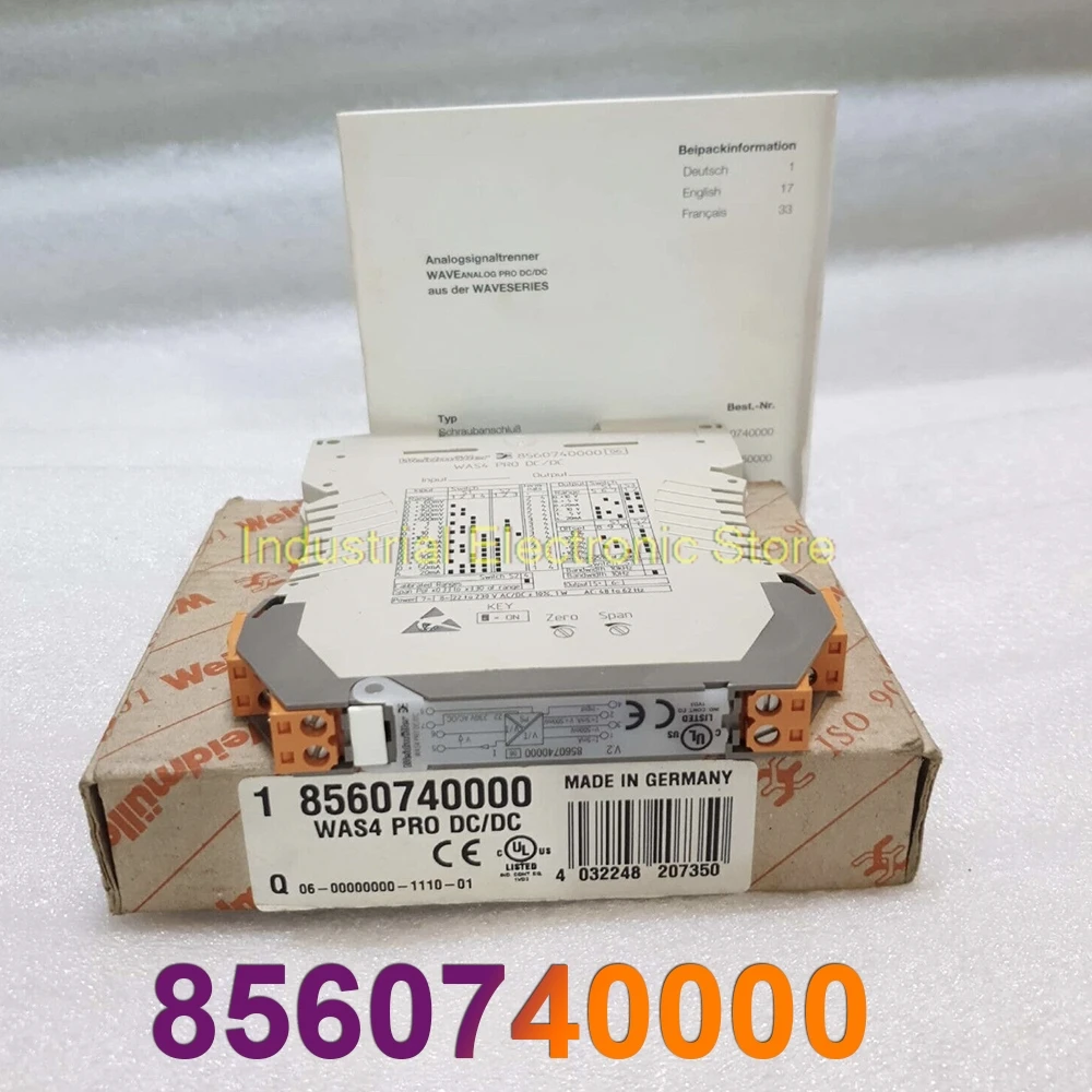 

WAS4 PRO DC/DC Signal Converter For Weidmuller Analog Signal Isolator 8560740000