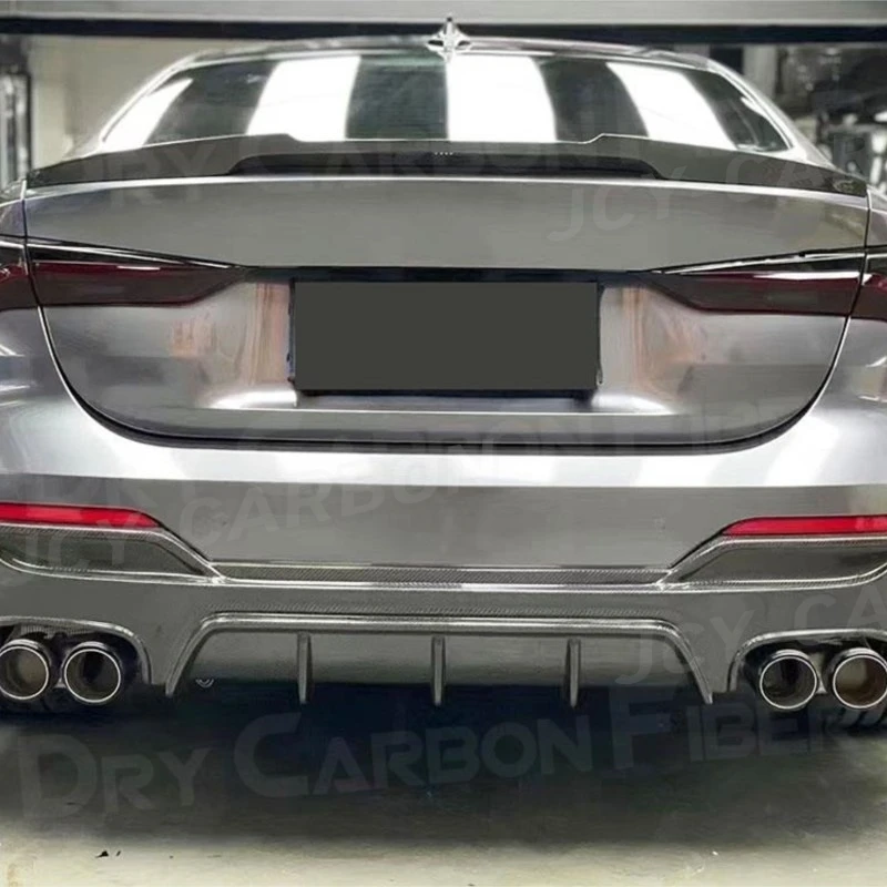 

JCYECF For 4 Series Carbon Fiber Car Rear Bumper Lip Diffuser Splitter Flaps For BMW G22 G23 Coupe 2020+ FRP Body Kits Styling