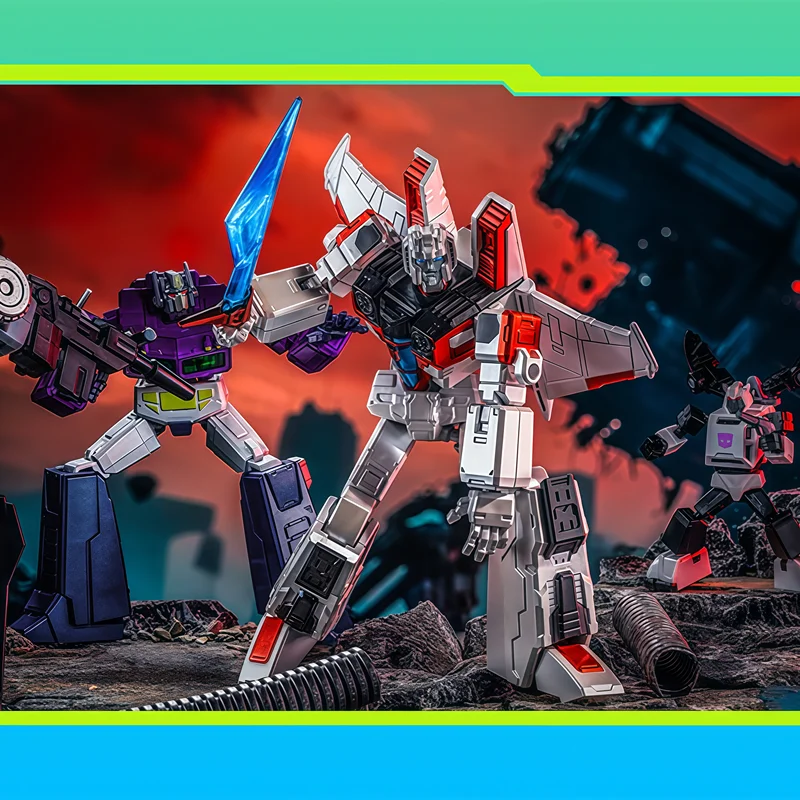 NOVO Transformando Megatron Starscream ‌   Figura de ação modelo montagem brinquedo coleção hobby móvel ornamento de mesa presentes de natal