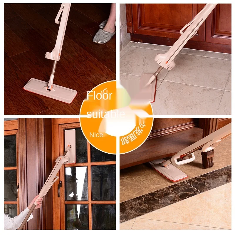 Mop Hand-Free Flat Mop Self Squeeze Rotating Wood Floor Lazy Household Mop Head Tobo Para Coleto