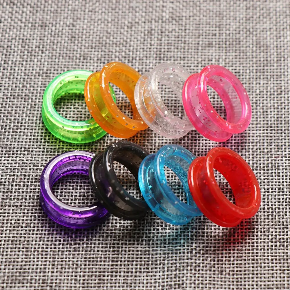 2PCS Silicone Finger Rings for Cat Dog Hair Scissors Professional Pet Grooming Scissors Protector Cutting Curved Thinning Shears