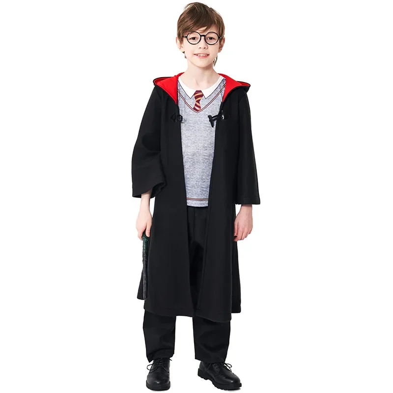 Abito da mago Cosplay per bambini di Halloween Magic Academy Wizard Suit