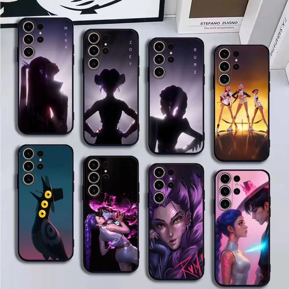 

huntric demon hunters Phone Case For SamsungS25,24,21,22,23,30,Ultra,20,Plus,Fe,Lite,Note,10,9,Soft Black Cover