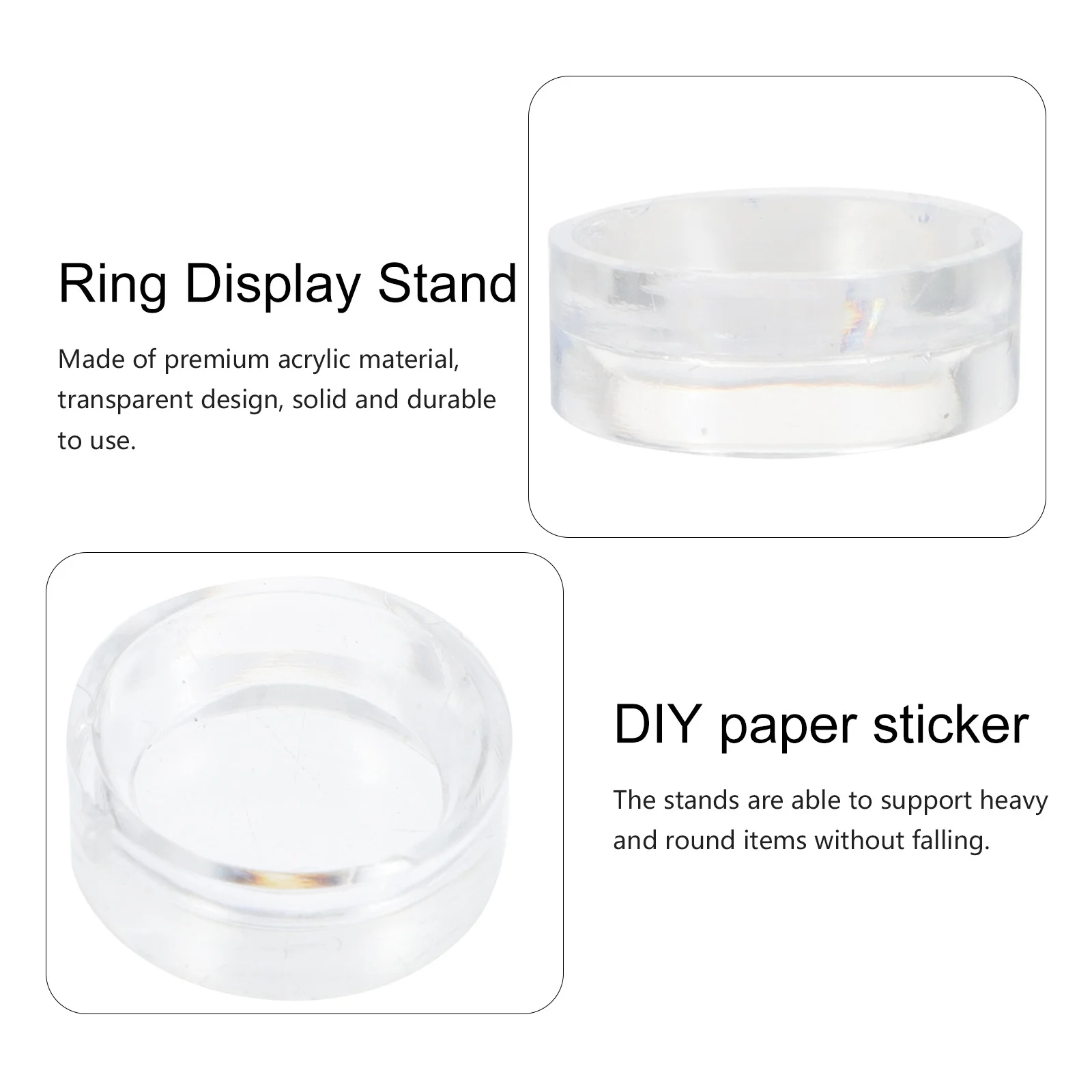 

15Pcs Premium Acrylic Display Stand Design for Eggs Crystal Balls Golfs Balls Home Trade Show Decor