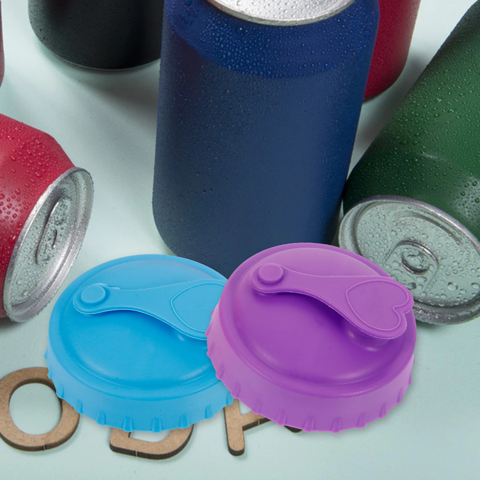 

6 Pcs Silicone Can Lid for Standard Size Soda Cans Leak Proof Reusable Portable Practical Carbonation Sealed Anti Spill Beer