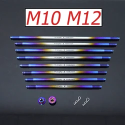 FLAWLESSTI M10X225-370 M12X225-310 Gr5 Titanium Front Axle Engine Support Bolt For Honda Click 125i