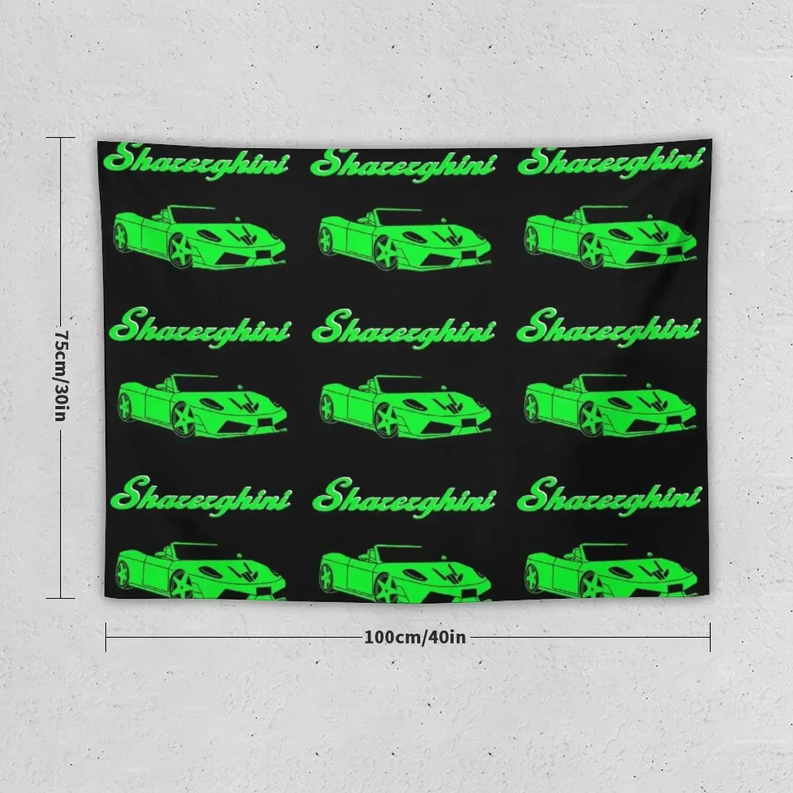 new, sharerghini, sharerghini merch,sharerghini Green, Sharerghini Hoodie, sharerghini t shirt, Sharer car, share, Tapestry