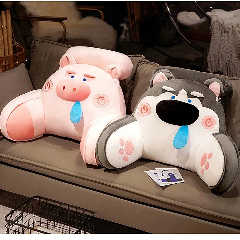 Multi-functional Cartoon Headboard Pillow Soft Lumbar Support Cushion for Bed Sofa Large Backrest