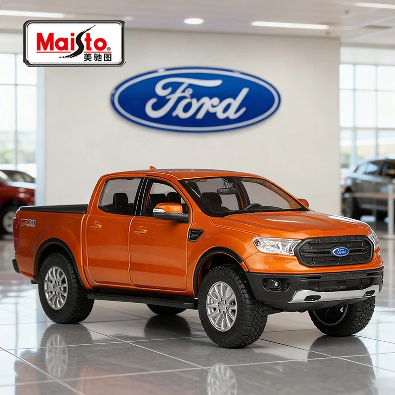 Maisto 1:27 ford ranger 2019 picku liga carro diecasts & veículos de brinquedo modelo de carro em escala em miniatura modelo de carro brinquedo para crianças
