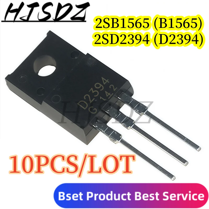 

【10PCS/LOT】B1565 D2394 2SB1565 2SD2394 TO-220 power amplifier pair in