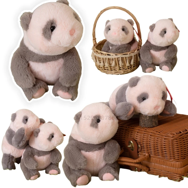

Simulation Prone Standing Position Cubs Panda Animals Soft Baby Comfort Doll Pillow Birthday Gifts for Kids Table Decoration