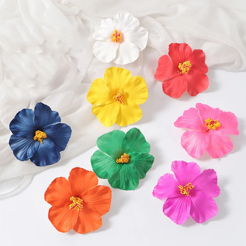 10 Stück/Set Künstliche Tropische Palmblätter Gefälschte Hibiskusblüten für Strandtisch-Dekoration Hawaiianische Party Hochzeitsdekoration Geschenk – Detail 9